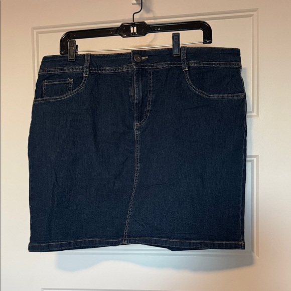 St. John's Bay Pants - St. John's Bay Dark Blue Denim Skort
